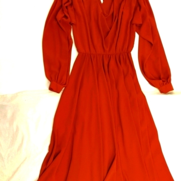 COPY - VINTAGE Grecian Cowl Neck Goddess Dress - 80s Glamour | TheStyleMinr.com - Picture 13 of 17